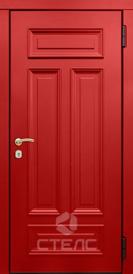 Железная входная  дверь Роял Red Double МД- 287-973 с покрытием из МДФ 2-К с терморазрывом фото