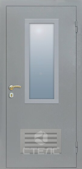 Дверь для технических помещений крашенная грунтовкой конструкция 2-К | Заказать с установкой и доставкой в Москве 159-449 фото