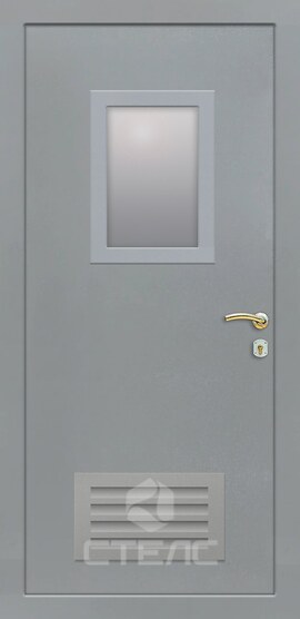 Дверь для технических помещений крашенная в нитро конструкция 2-К | Заказать с установкой и доставкой в Москве 043-308 фото