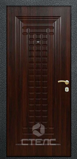 Входная дверь 841-152 порошковая + ПВХ 2-К утеплённая фото