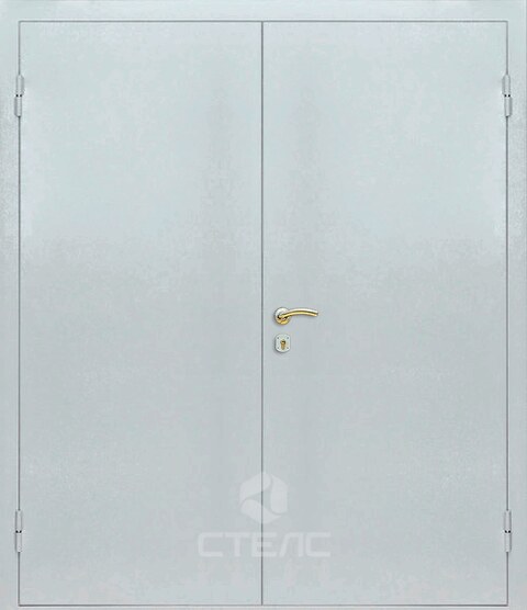 Дверь входная с нитропокрасом двупольная 2-К утеплённая | Артикул 093-445 фото