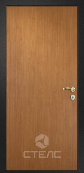 Входная дверь с отделкой кож заменитель дутая + ламинат 2-К утеплённая | Артикул 236-075 фото