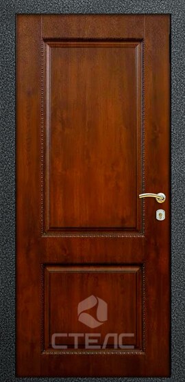 Дверь входная в квартиру Troy Brown/Орех  в квартиру   трех контурная с звутоизоляцией фото