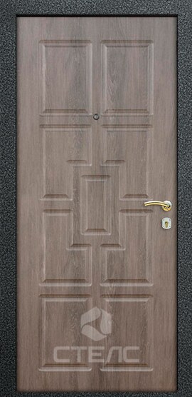 Дверь входная Шервуд Орех/Дуб Миндальный Double ПХ- 863-953 с МДФ-ПВХ 2-К утеплённая фото