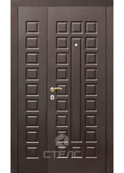 Входная металлическая дверь  в коттедж  с пленкой из МДФ-ПВХ 2-К утеплённая фото