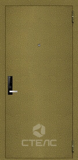 Металлическая входная дверь 035-308 с полимерной окраской + ламинатин 2-К утеплённая фото
