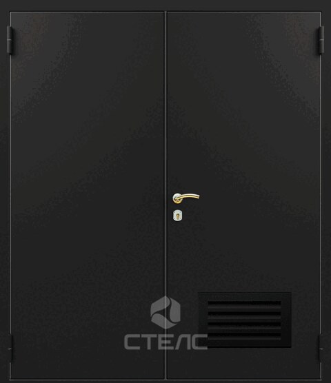 Дверь для технических помещений с нитро окрасом двупольная  двустворчатая  | Заказать с установкой и доставкой в Москве 720-893 фото