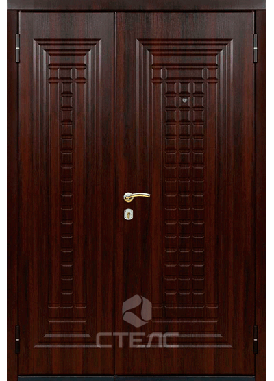 Дверь входная  в квартиру  с фрезерованным МДФ 2-К утеплённая фото