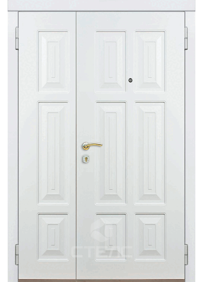Стальная для технических помещений дверь ММП- 875-095 с фрезерованной отделкой МДФ конструкция 2-К фото