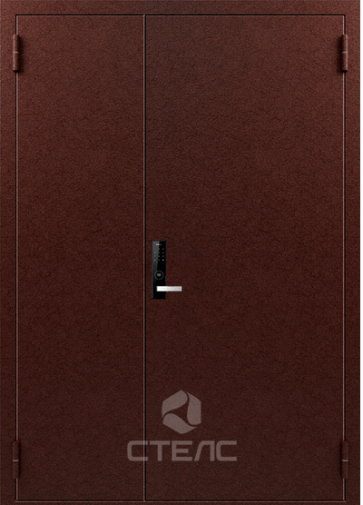 Металлическая входная дверь 200-537 полимерная с боковой вставкой 2-К утеплённая фото