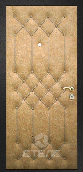 Металлическая входная дверь КАДРИЛЬ ПВ- 788-914 МДФ-ПВХ + искусственная кожа 2-К утеплённая фото
