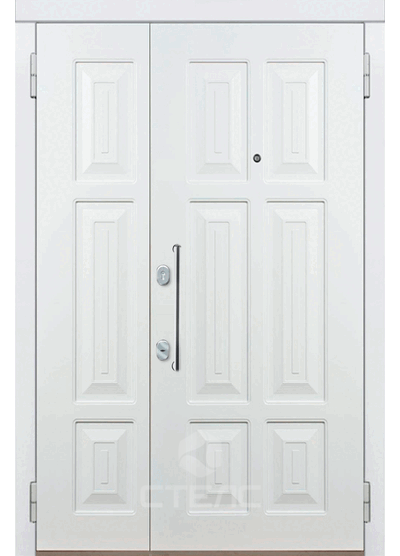 Железная входная дверь ММП- 950-857 с фрезерованной отделкой МДФ купить с установкой в Москве фото