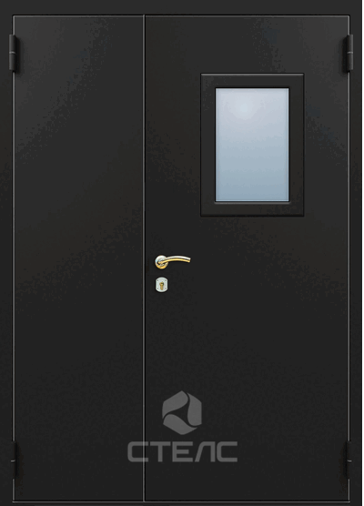 Дверь грунтованная с боковой вставкой 2-К утеплённая — Артикул 478-642 фото