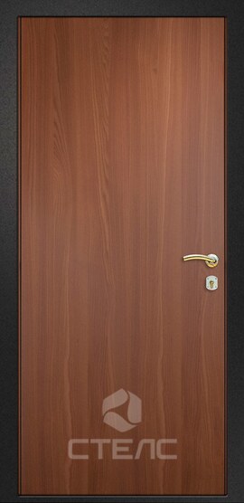 Входная дверь  отделанная искусственной кожей + ламинат 2-К утеплённая | Артикул 899-736 фото