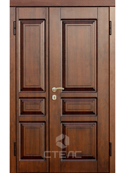 Дверь входная в квартиру МДФ шпон с боковой вставкой 2-К с терморазрывом купить в Москве фото