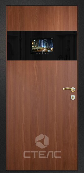 Дверь входная  Сенатор ПЛ- 002-188 с МДФ-ПВХ + ламинат купить с установкой в Москве + Монитор ACV AVM-707 фото