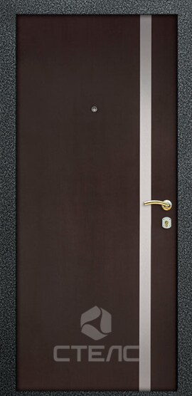 Дверь входная Velum бело-коричневая  в квартиру МДФ под дерево  с терморазрывом + Молдинг фото