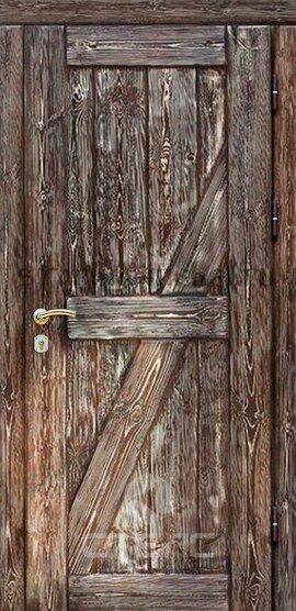 Дверь входная  из массива сосны 2-К утеплённая | Артикул 359-926 фото