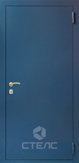 Металлическая квартирная дверь 001-834 с порошковым напылением + ПВХ пленка 2-К утеплённая фото