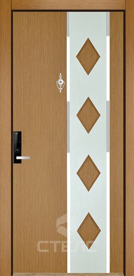 Металлическая входная  дверь Капика ПХ- 161-058 МДФ-ПВХ с двух сторон 2-К утеплённая фото