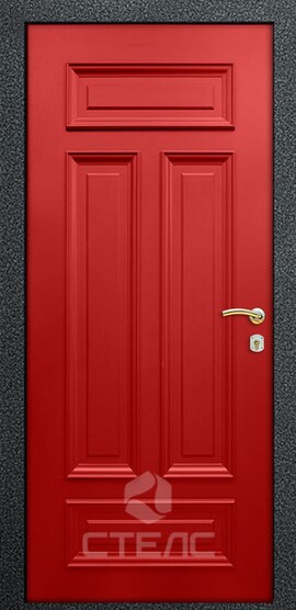 Железная входная  дверь Роял Red Double МД- 287-973 с покрытием из МДФ 2-К с терморазрывом фото