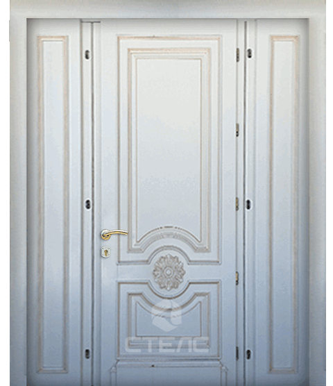 Стальная входная дверь ММПГ- 833-119 с МДФ отделкой 2-К утеплённая + Резьба фото