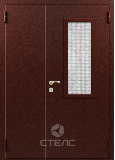 Входная дверь 283-044 полимерная с боковой вставкой 3-К с шумоизоляцией + Армированное стекло (Среднее) фото