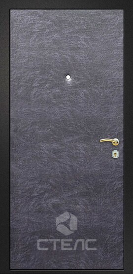 Входная металлическая дверь 523-529 с полимерным напылением + кожзаменитель 2-К утеплённая фото