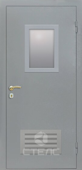 Дверь для технических помещений крашенная в нитро конструкция 2-К | Заказать с установкой и доставкой в Москве 043-308 фото