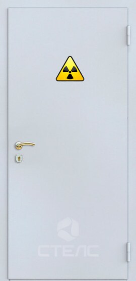 Стальная входная дверь 134-127 порошковая рентгенозащитная ДР-1.5Pb фото
