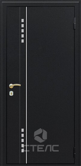 Стальная входная дверь 763-389 с полимерным покрасом + ПВХ 3-К с шумоизоляцией + Молдинг (2 шт.) + Лазерная резка фото