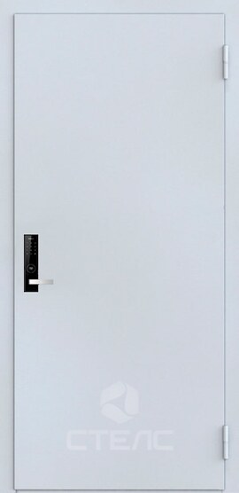 Железная входная  дверь Гарант White 837-906 порошковое напыление с МДФ-ПВХ 2-К утеплённая + Зеркало (большое) фото