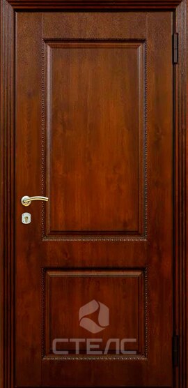 Входная дверь Barrier Орех/White МД- 975-850 МДФ с двух сторон 3-К с шумоизоляцией фото