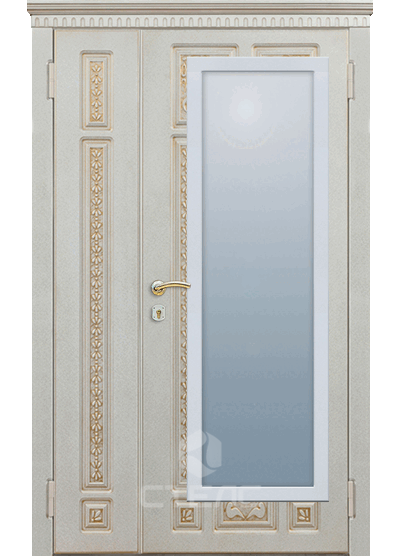 Дверь входная дубовая 3-контурная с звукоизоляцией— Артикул 654-199 фото