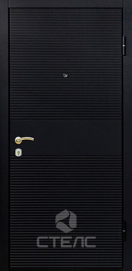 Стальная входная дверь Sigma Black/White МДМ- 258-376 с покрытием МДФ 2-К утеплённая + Молдинг фото
