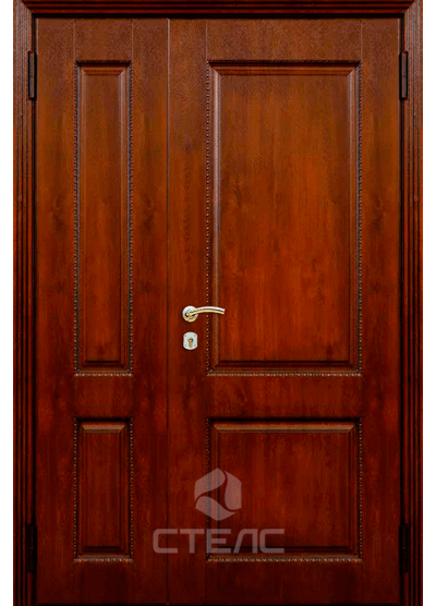Дверь входная квартирная полуторная изготовление МДФ с терморазрывом купить в Москве фото