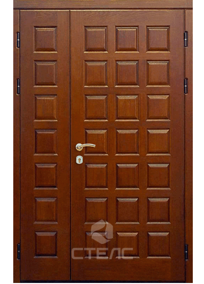 Входная металлическая дверь для частного дома с отделкой МДФ купить с терморазрывом, доставка фото