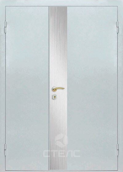 Дверь для технических помещений с нитропокрасом полуторная конструкция 2-К | Заказать с установкой и доставкой в Москве 437-486 фото