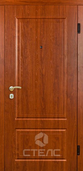 Железная входная дверь Барьер ПЗ- 167-144 с накладкой МДФ-ПВХ с 2-х сторон 2-К утеплённая + Зеркало (маленькое) фото