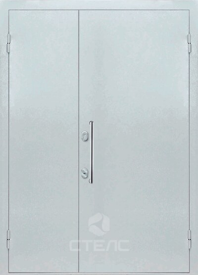 Дверь для технических помещений с нитропокрасом полуторная конструкция 2-К — Заказать с установкой и доставкой в Москве 106-237 фото